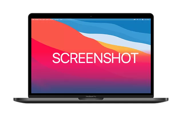 screenshot on laptop