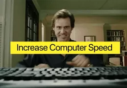 jim carrey typing fast which perfectly represents this article theme Increase Computer Speed